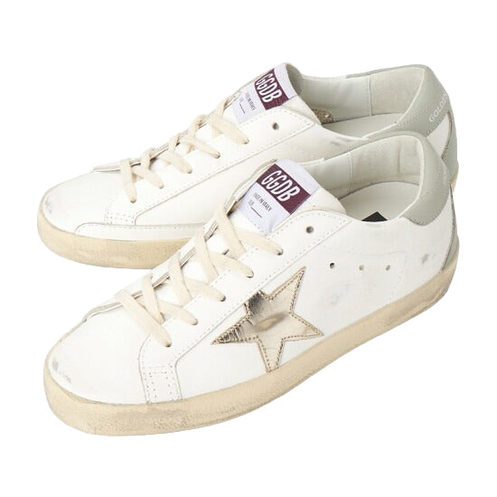 Golden Goose Superstar Deluxe “White Platinum Grey” Front View