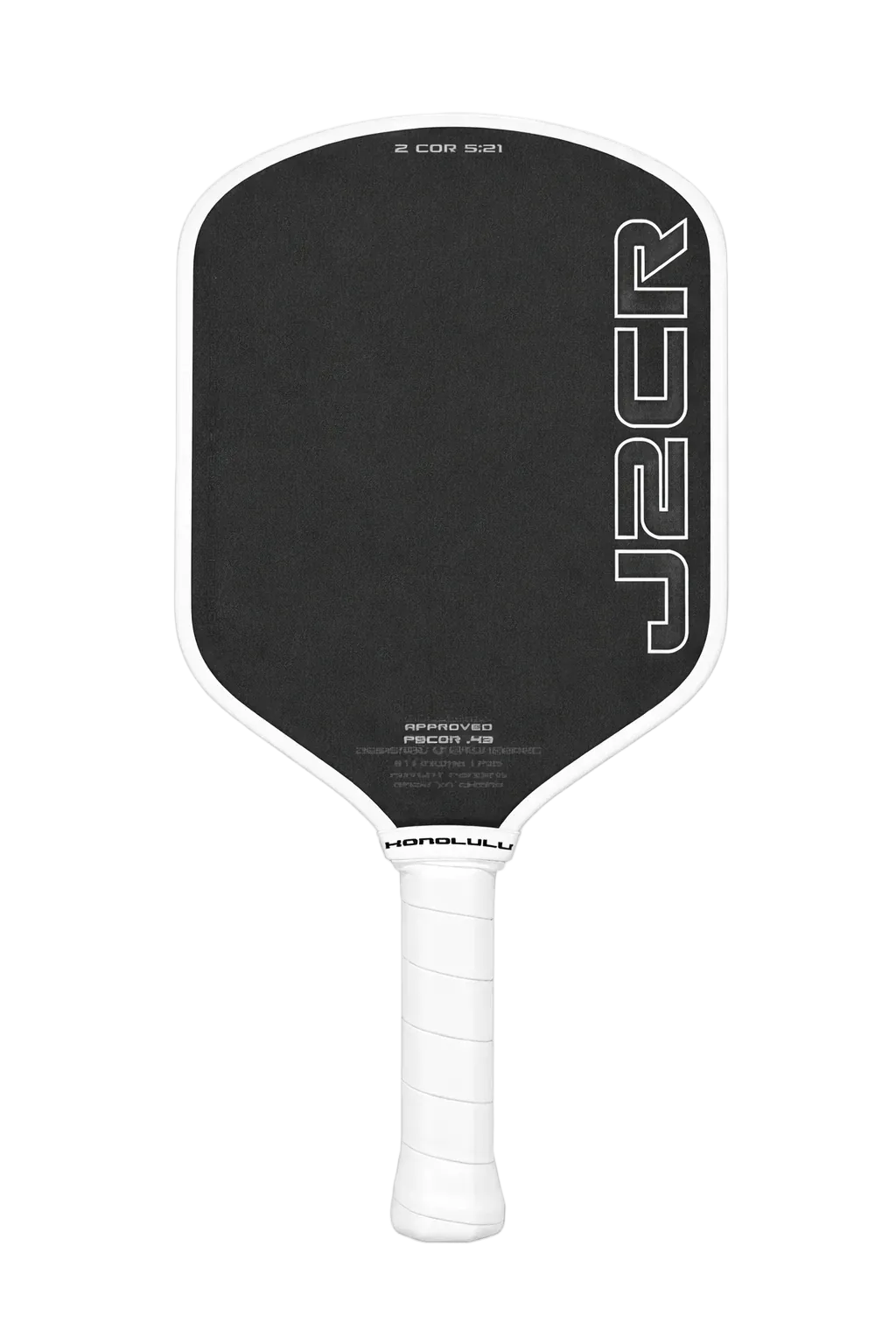 Honolulu J2CR White Endurance Grit Paddle Front View