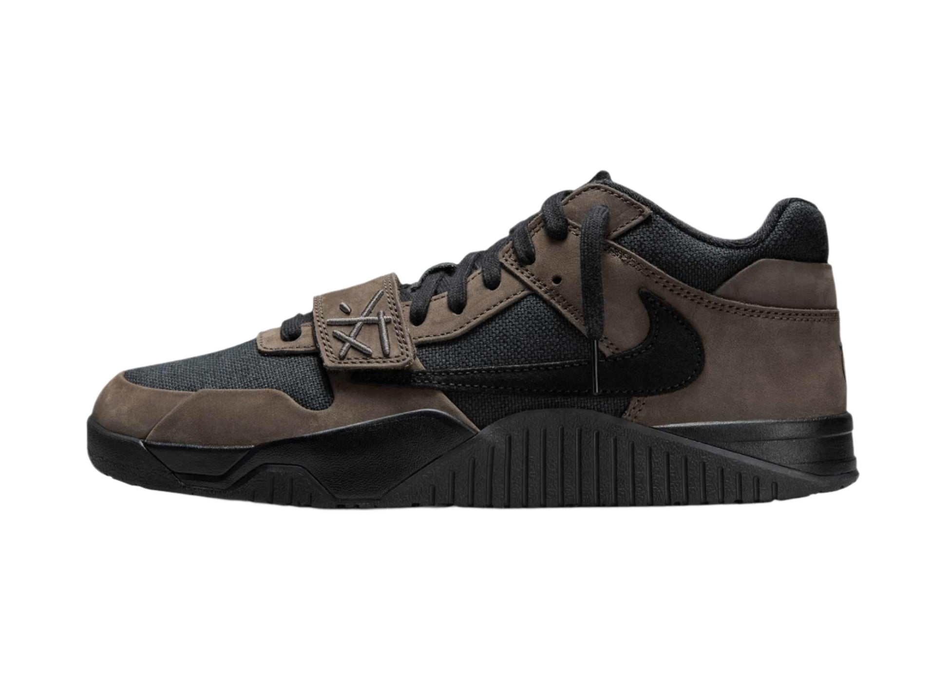 Side view of Jumpman Jack TR Travis Scott Dark Mocha