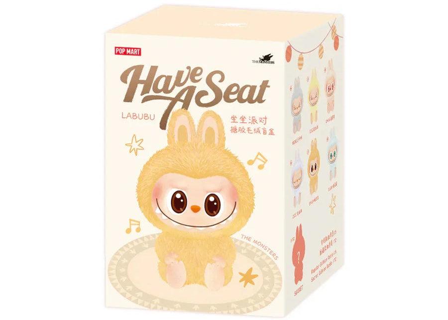 Labubu V2 Have a Seat vinyl figure by Pop Mart – seated pose