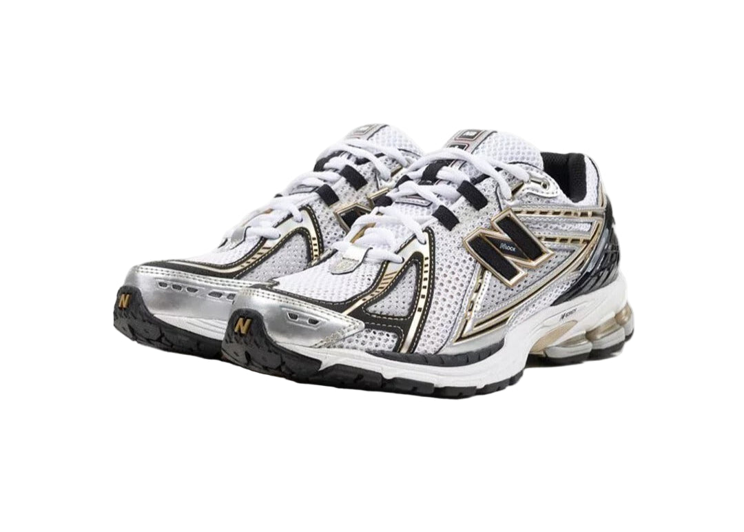 New Balance 1906R White Metallic Gold M1906RA On Feet View