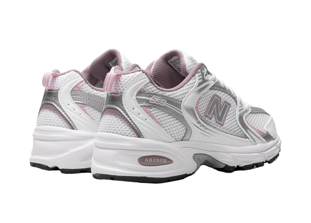 New Balance 530 “White Mid Century Pink” GR530GK Heel View