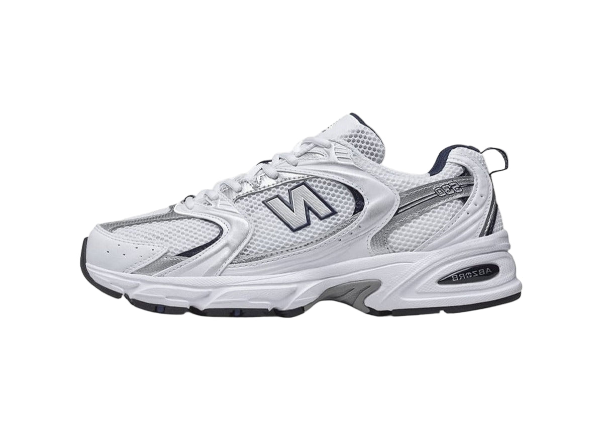 New Balance 530 White Silver Navy MR530SG Side View