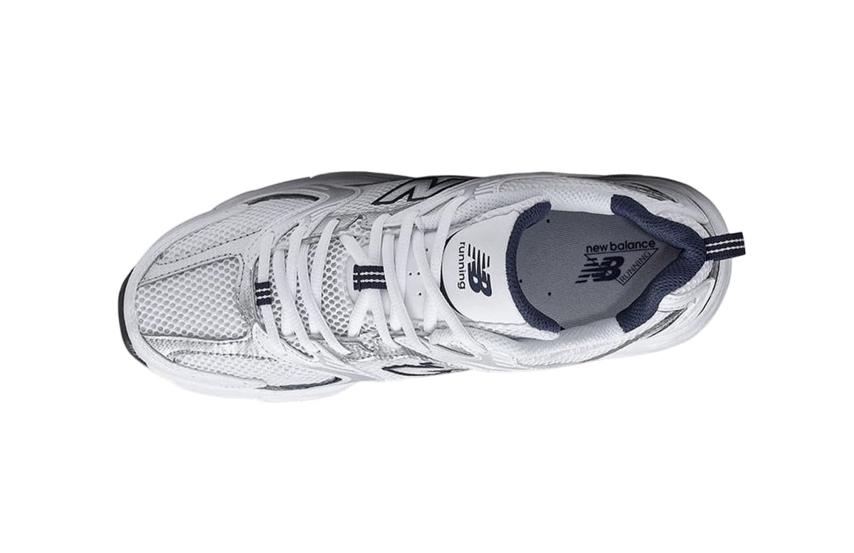 New Balance 530 White Silver Navy MR530SG Top View