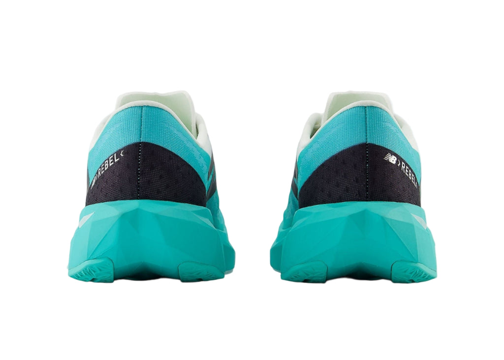 New Balance FuelCell Rebel V4 "Cyber Jade" Heel View