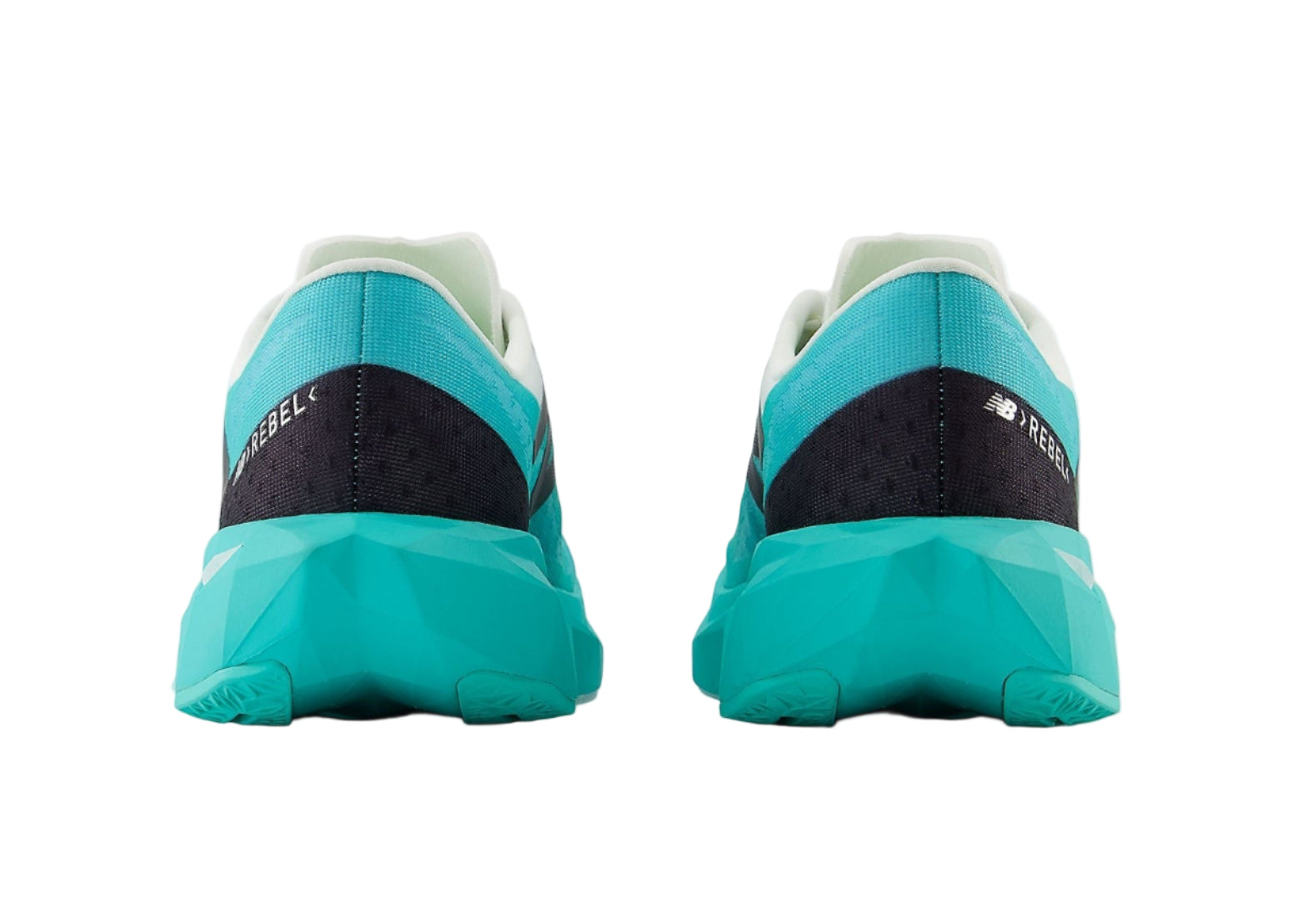New Balance FuelCell Rebel V4 "Cyber Jade" Heel View