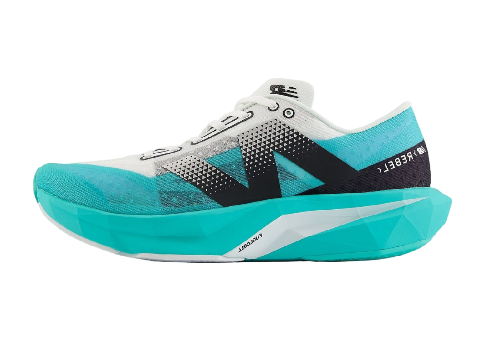 New Balance FuelCell Rebel V4 "Cyber Jade" Side View