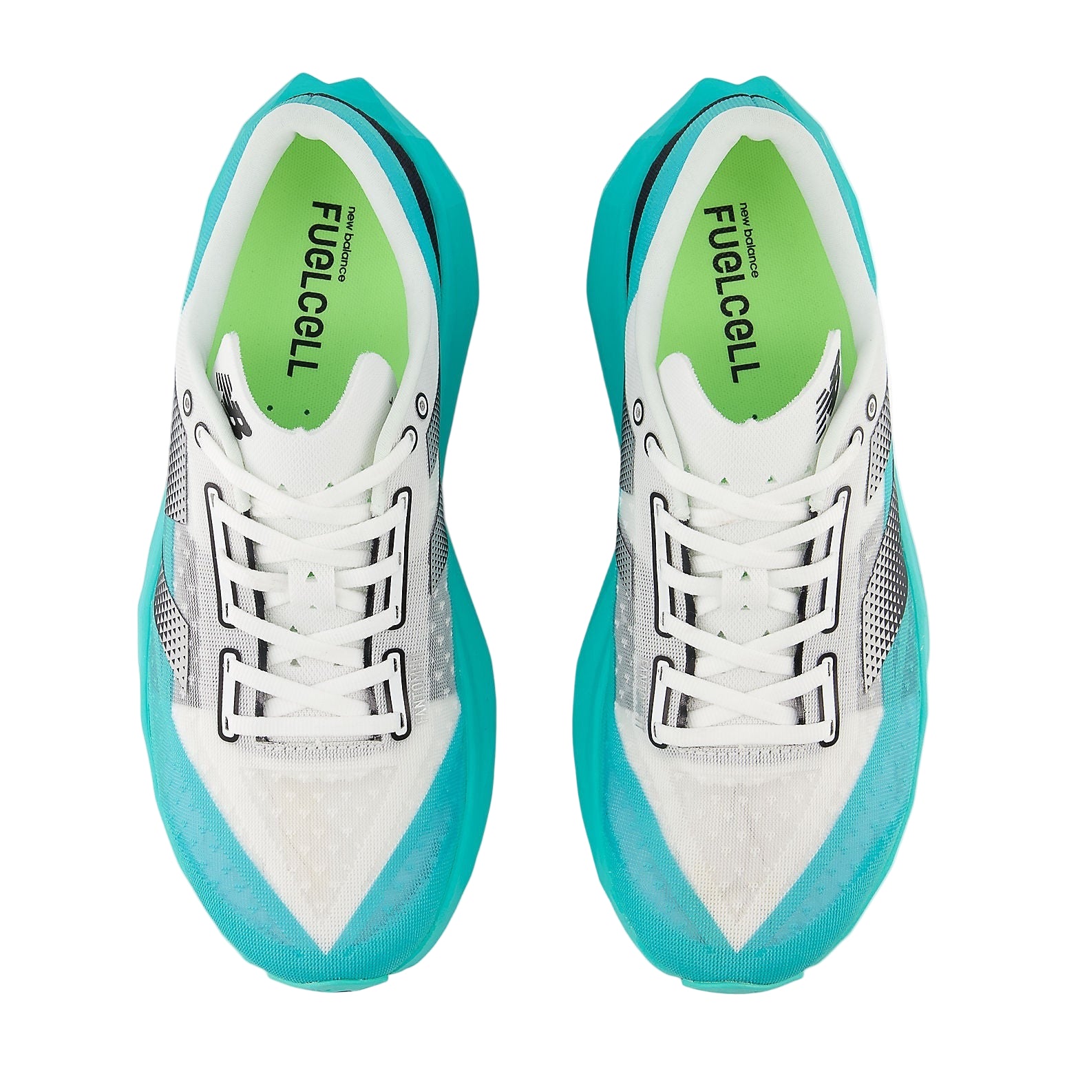 New Balance FuelCell Rebel V4 "Cyber Jade" Top View