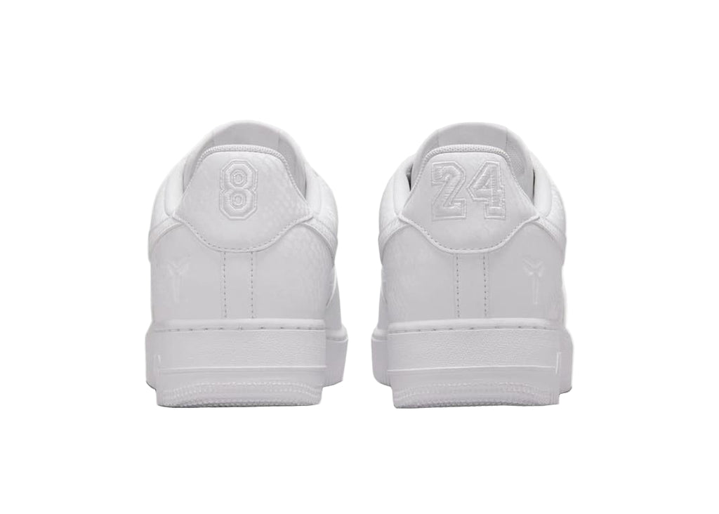 Nike Air Force 1 Kobe "White" IB0018-100 Heel View