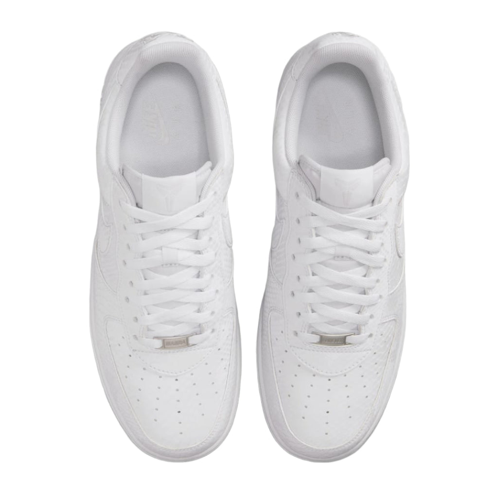 Nike Air Force 1 Kobe "White" IB0018-100 Top View