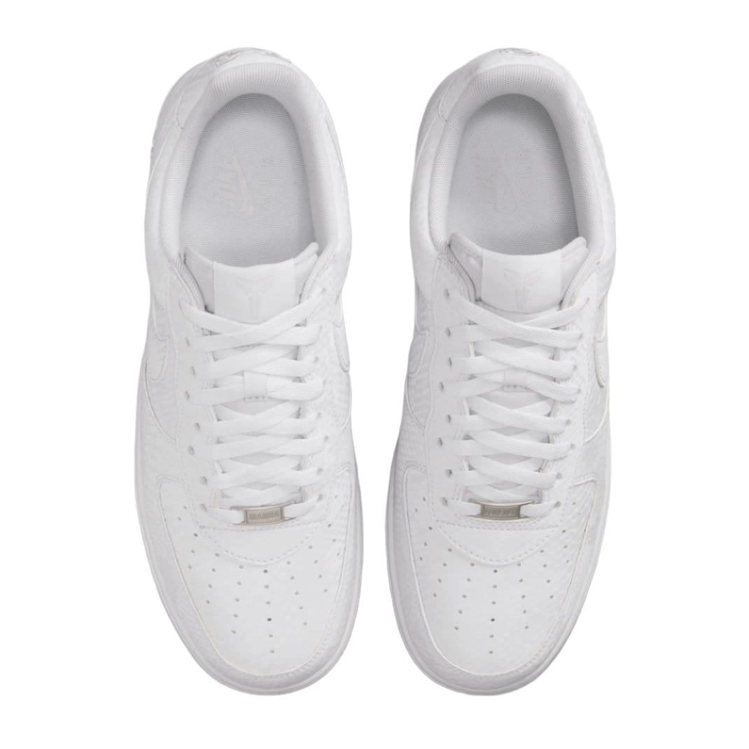 Nike Air Force 1 Kobe "White" IB0018-100 Top View