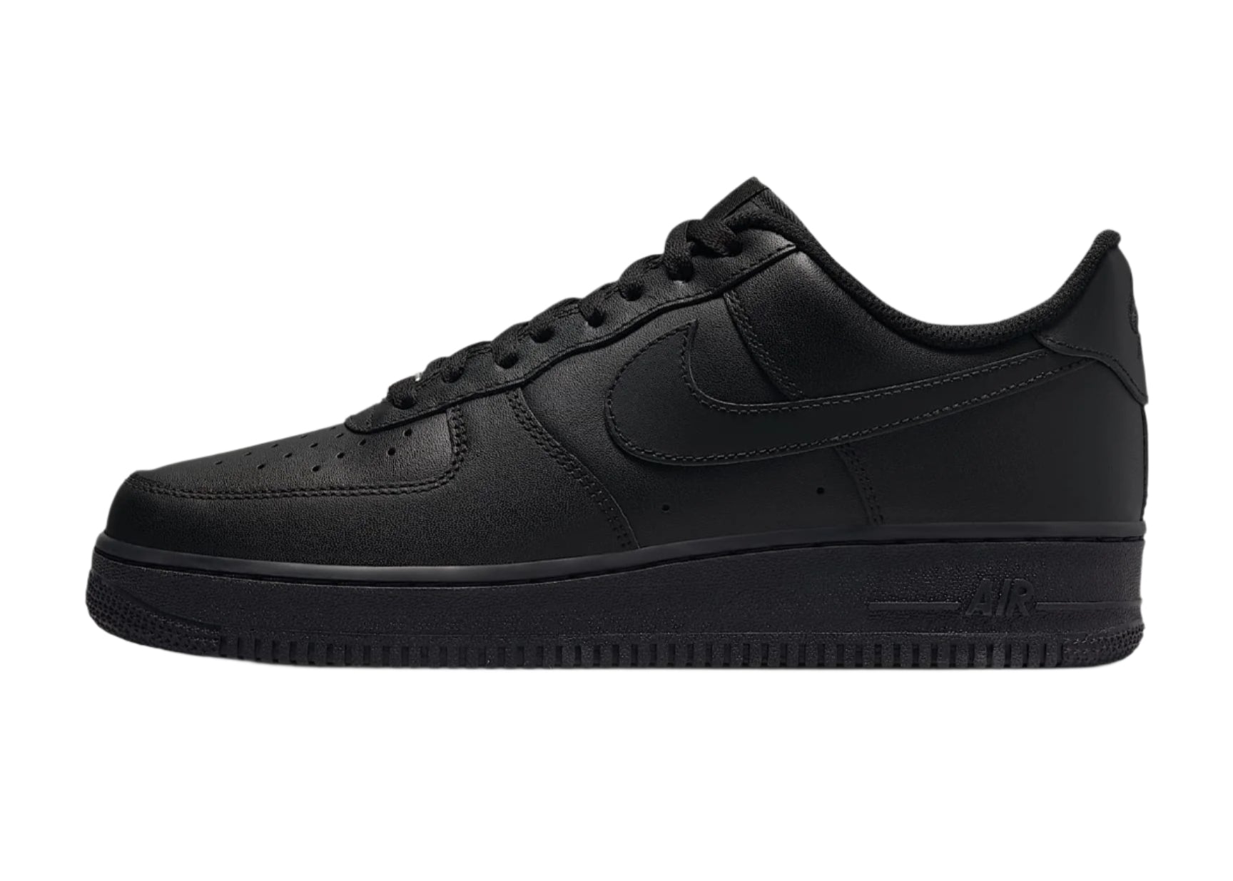 Nike Air Force 1 Low Triple Black CW2288-001 Side View