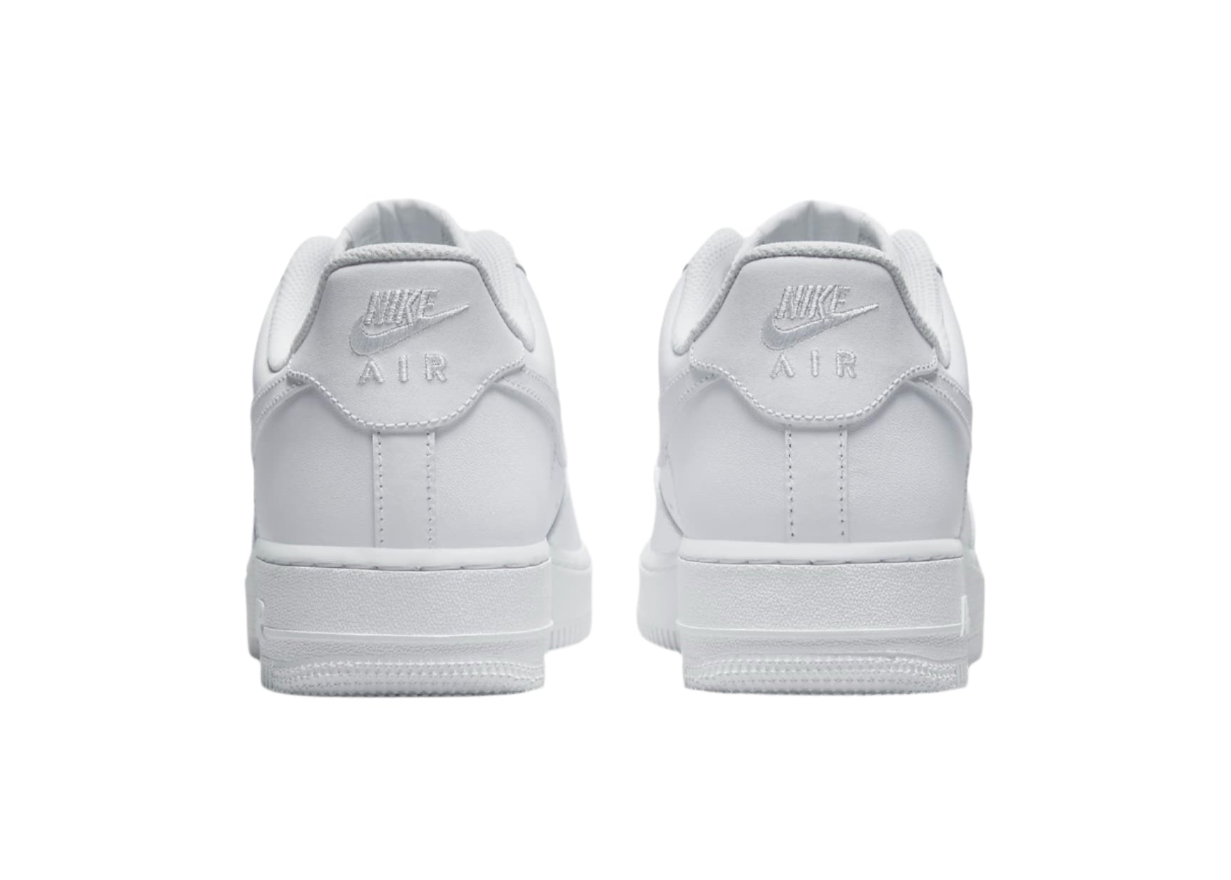 Nike Air Force 1 Low Triple White CW2288-111 Heel View
