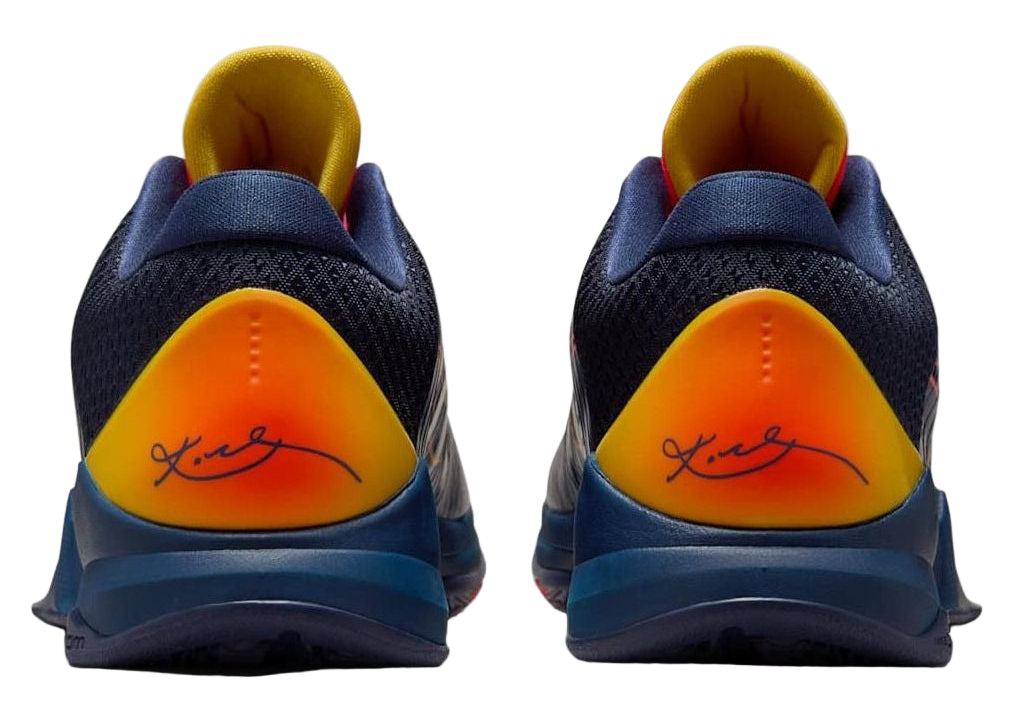 Nike Kobe 5 Protro Caitlin Clark "Indiana Fever" IM3207-400 Heel View