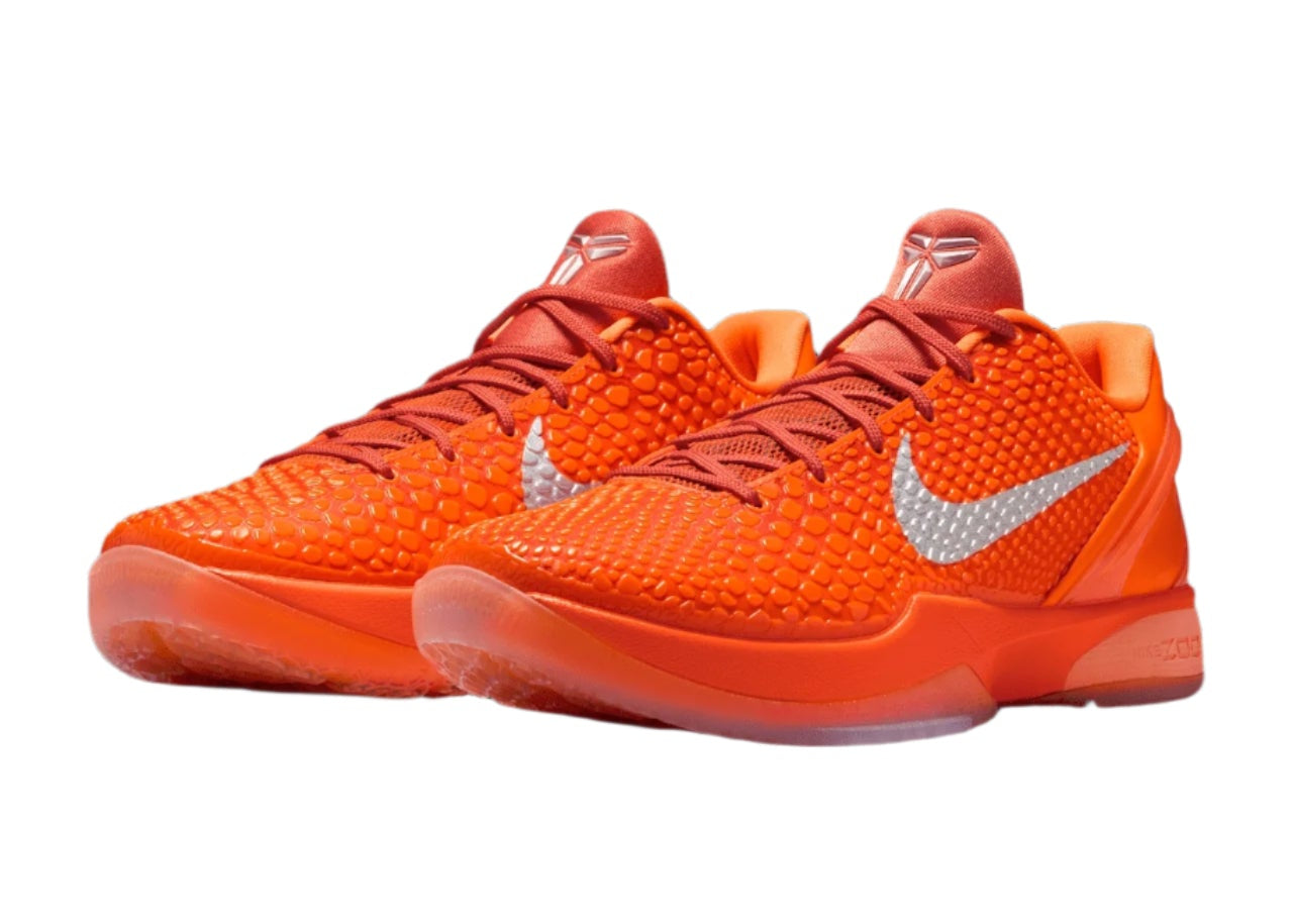 Nike Kobe 6 Protro Total Orange H1871-800 On Feet View