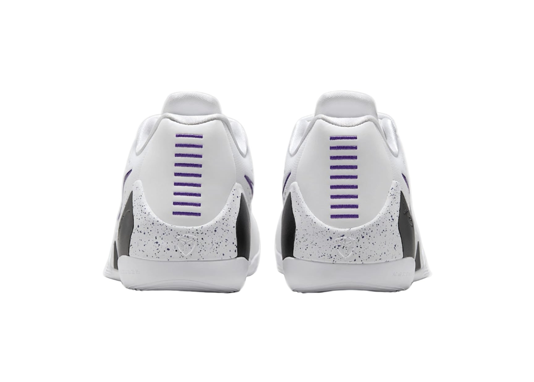 Nike Kobe 9 Protro Low White Court Purple IH1401-100 Heel View