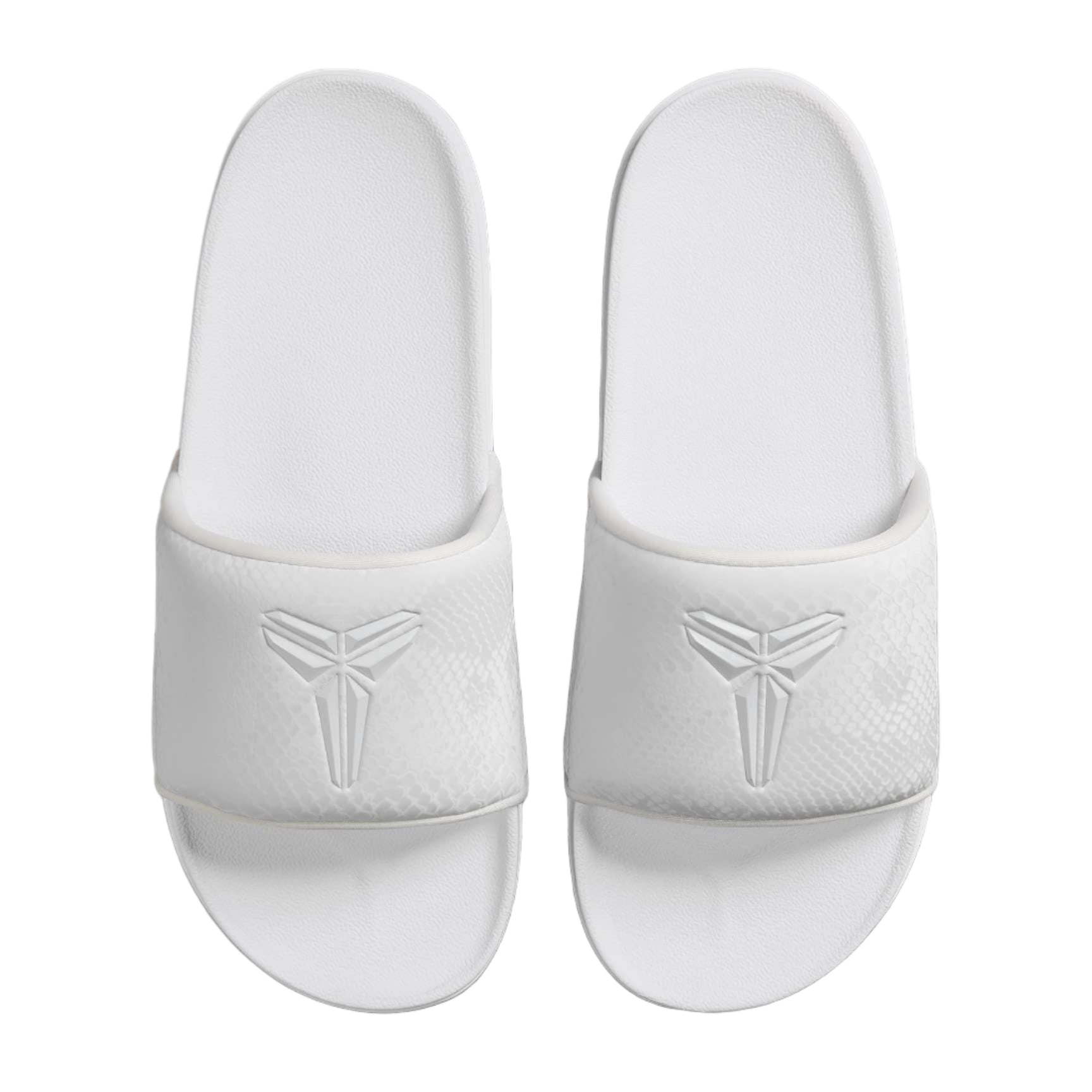 Nike Kobe Offcourt Slide "Triple White" IF2870-100 Top View