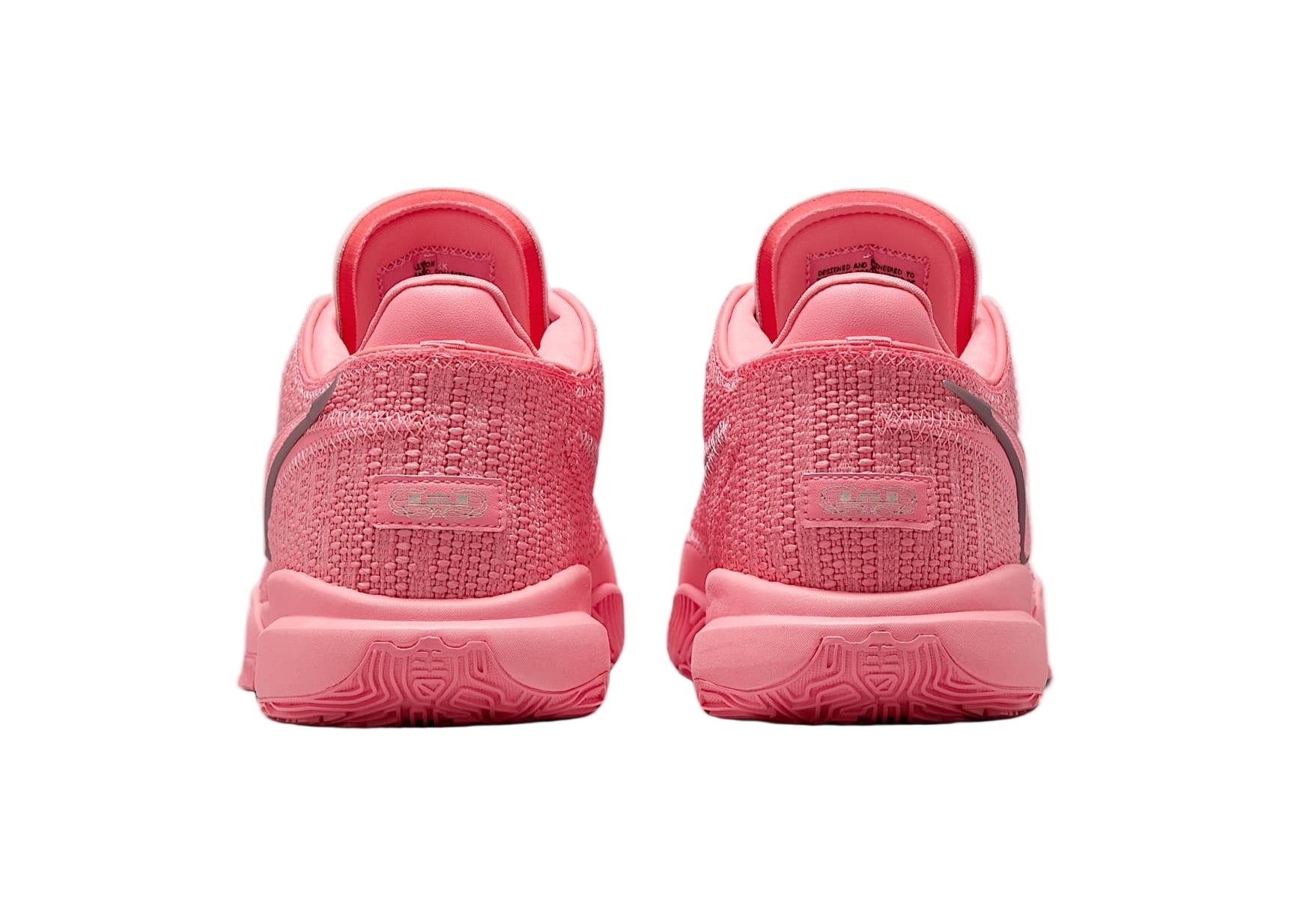 Nike LeBron 20 Pink Diamond DJ5423-600 Heel View