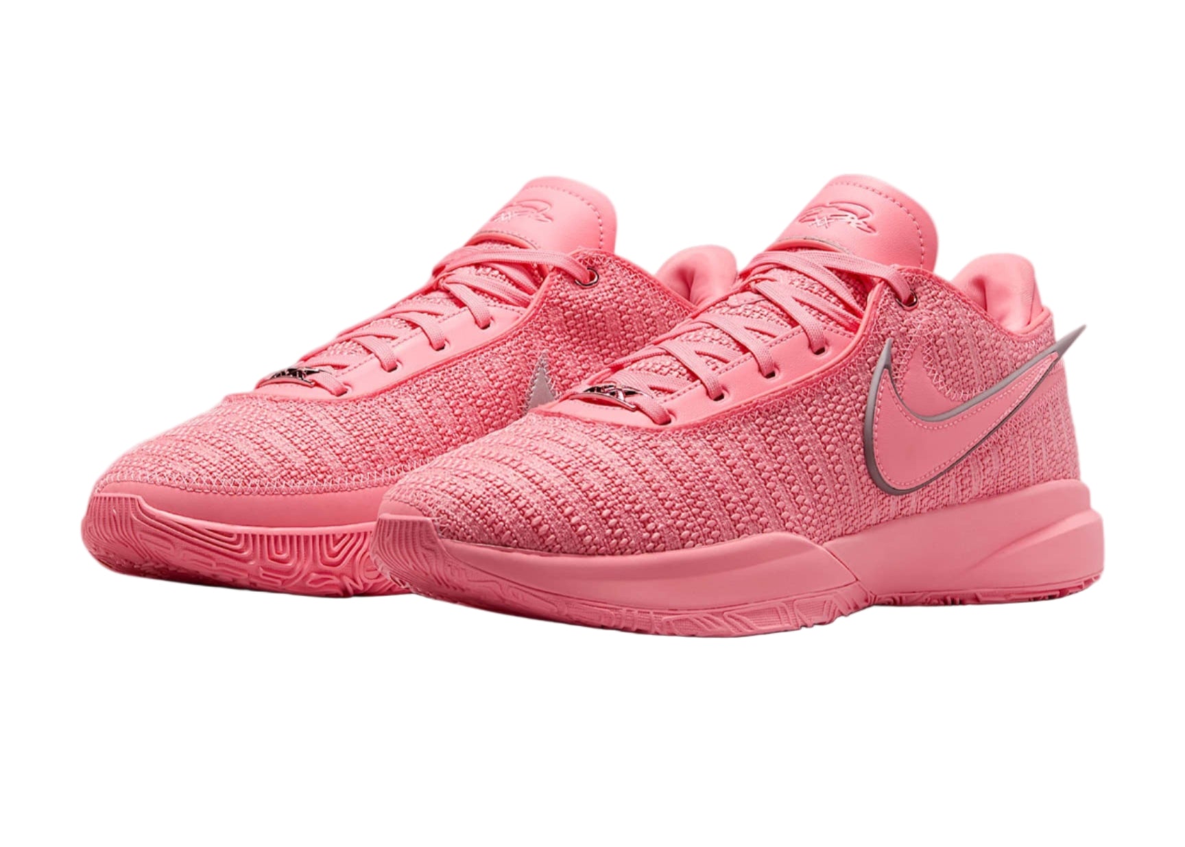 Nike LeBron 20 Pink Diamond DJ5423-600 On Feet View