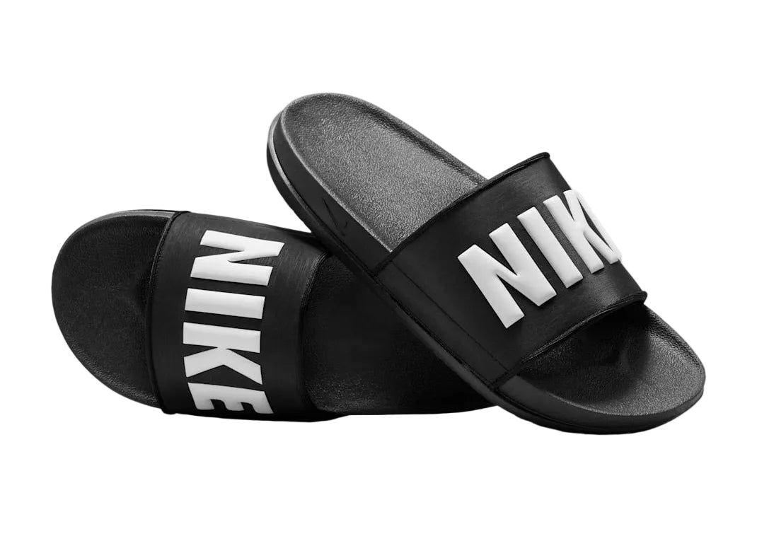 Nike Offcourt Slide “Black White” BQ4639-012 Front View
