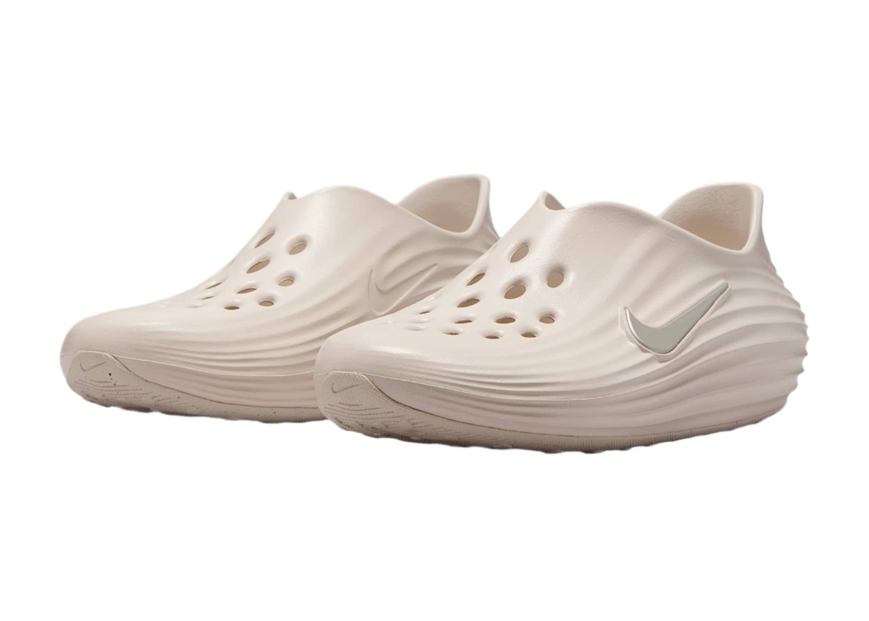 Nike ReactX Rejuven8 Clog Light Orewood HV5060-100 On Feet View