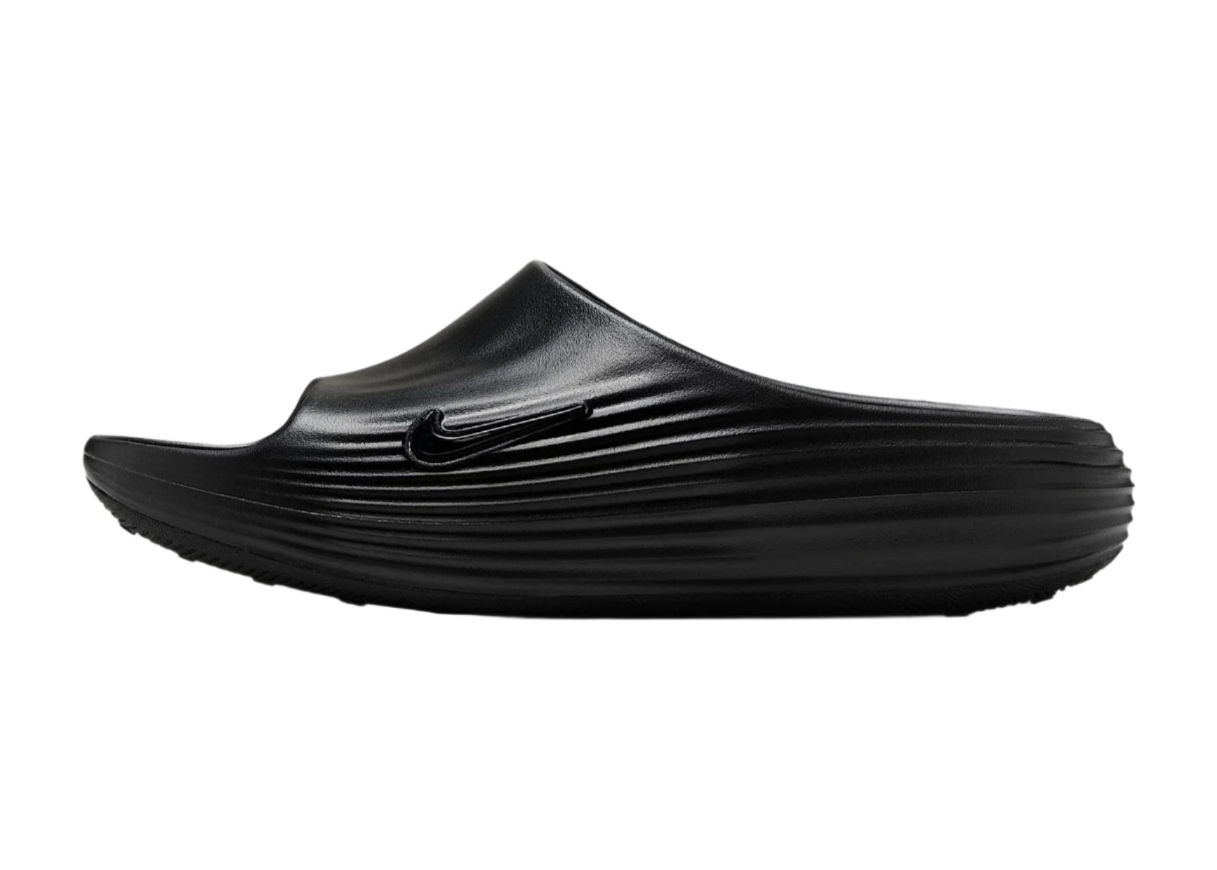 Nike ReactX Rejuven8 Slide Black HV4479-001 Side View