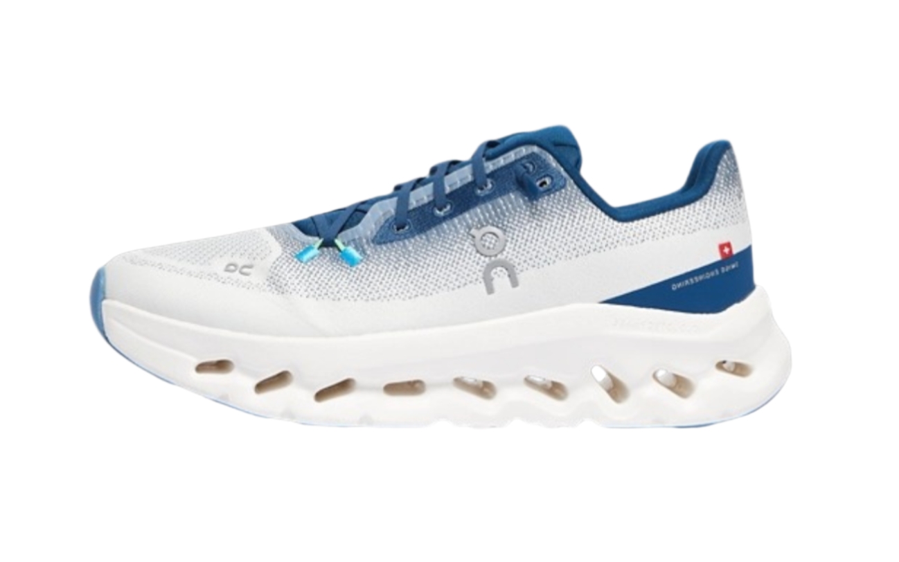 Side view of On Cloudtilt sneakers in Ivory Tempest