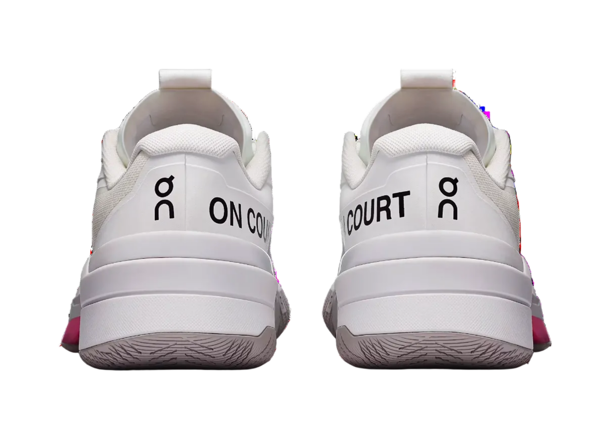 ON The Roger Pro Fire “White Pink” 3MF30102626 Heel View