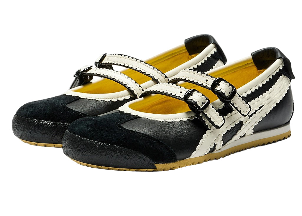 Onitsuka Tiger Mexico 66 TGRS "Black Cream" 1182A678-001 Front View
