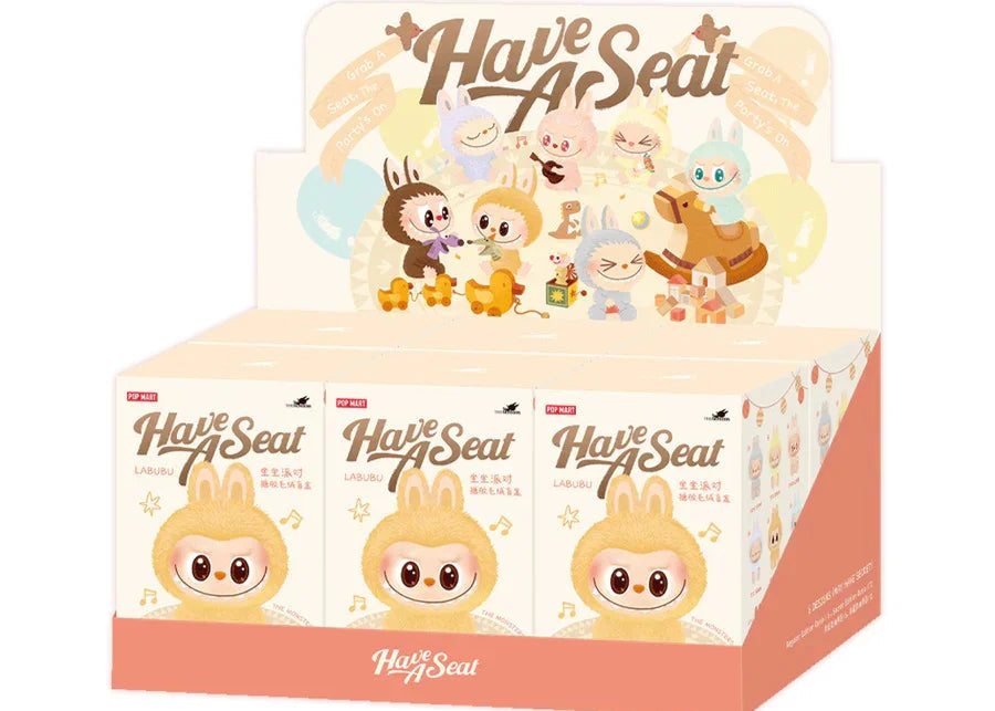 POP MART Labubu V2 "Have A Seat" Blind Box Packaging