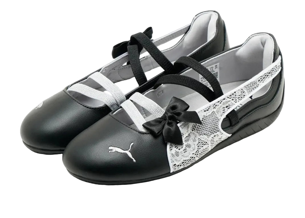 Puma Speedcat Ballet Lace JD Exclusive “Black White” 409009-01 Front View