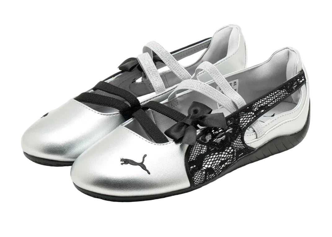 Puma Speedcat Ballet Lace JD Exclusive “Silver Black” 408709-01 Front View