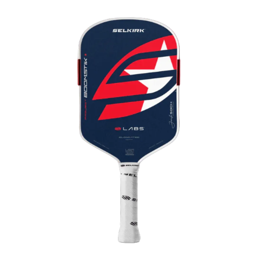 Selkirk Boomstik Jack Sock 16mm Elongated Paddle Front View