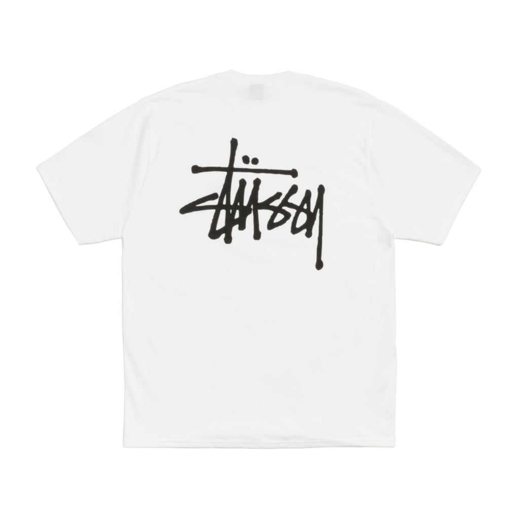 Stüssy Basic Tee "White" 1905000 Back View