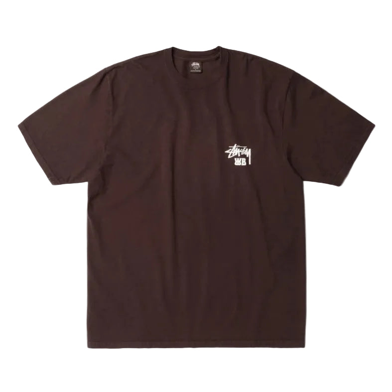 Stüssy x Wales Bonner Ocean Song Tee “Brown” Front View