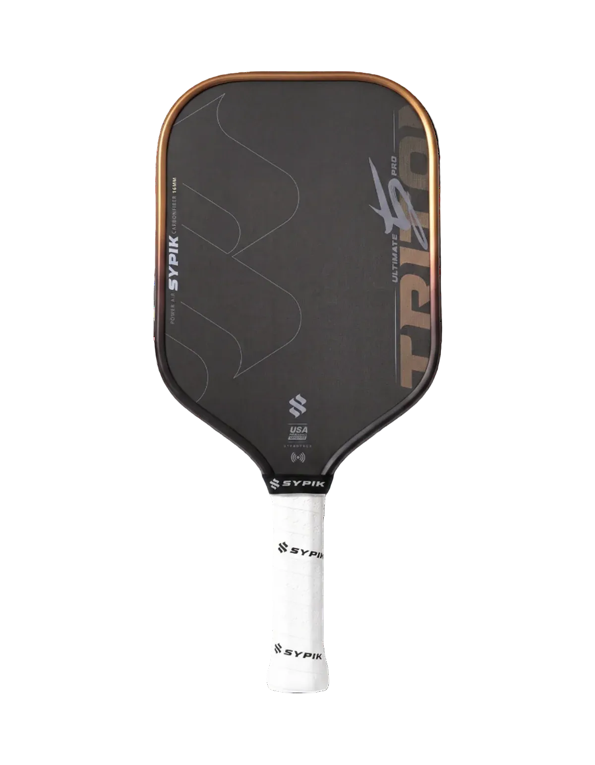 Sypik Triton 5 Pro Bronze Haze 16mm Hybrid Pickleball Paddle Front View