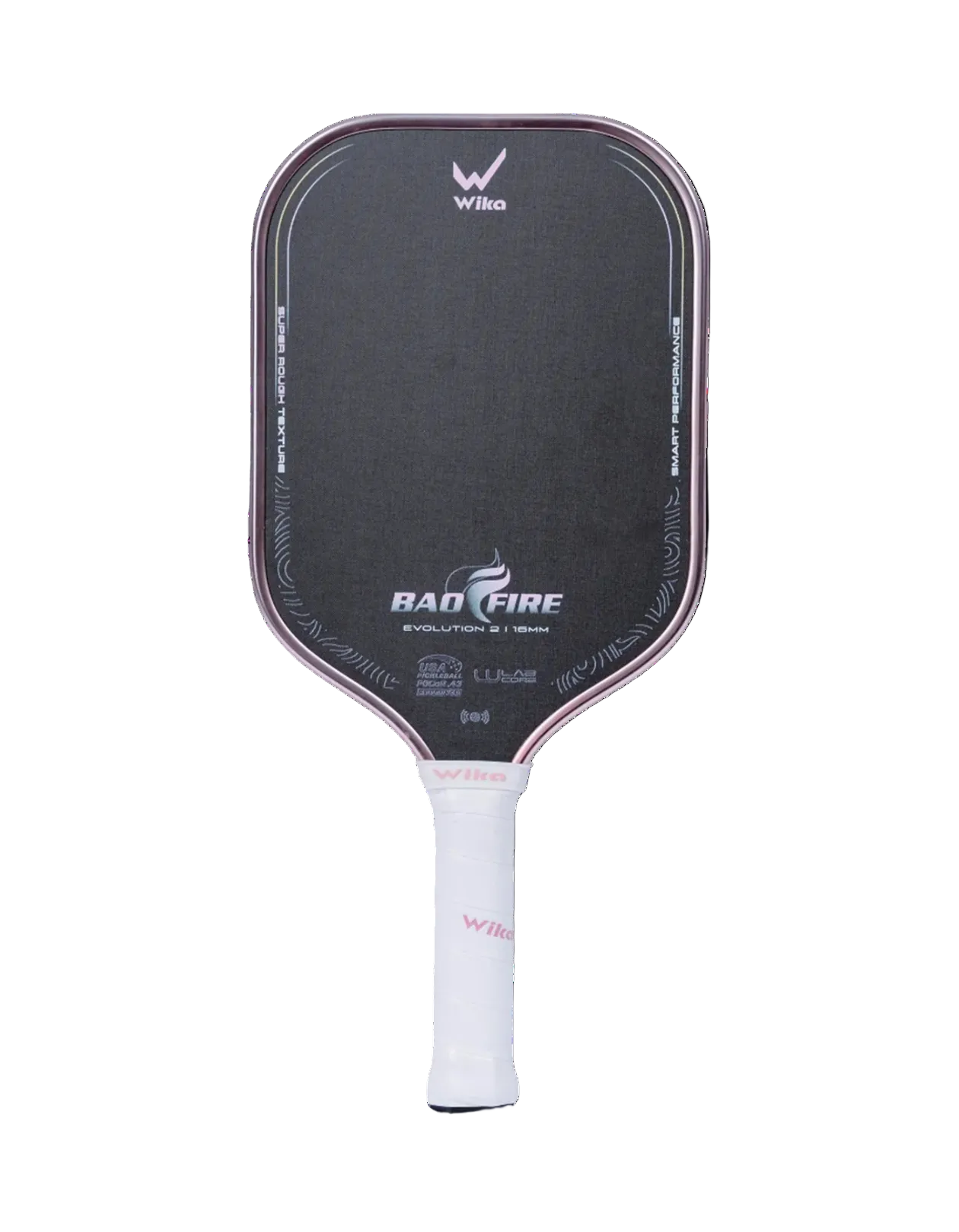 Wika Bao Fire Evolution 2 Pink Pickleball Paddle Front View